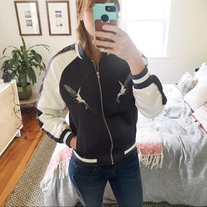 Silence & Noise Bird Bomber Jacket
